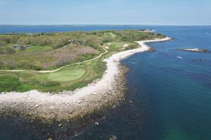 Fishers Island 4th Green 5th Hole Aerial